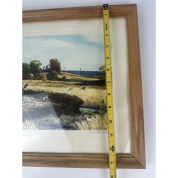 Vtg Aiden Lassell Ripley Signed Print Start Of The Season Framed Picture Artwork - Picture 8 of 10